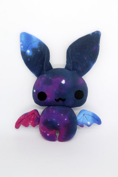 Cute, spooky galaxy bat plushie